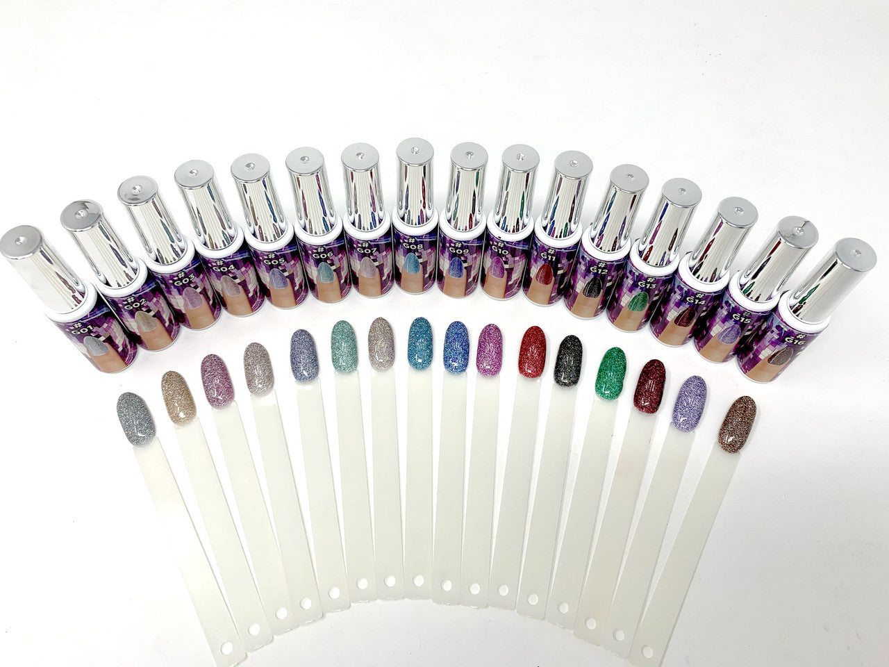 MS Disco Gel 0.25oz ( Set of 16 Colors ) + Free Sample Tip