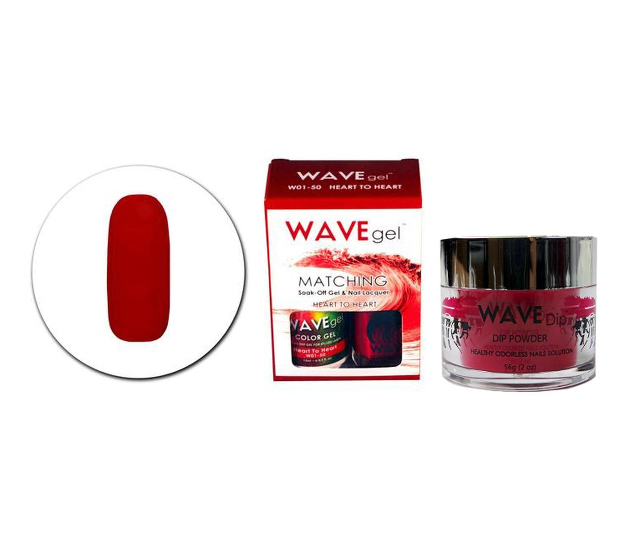 WAVEGEL 3IN1 MATCHING (GEL+LACQUER+DIP) - #50(W0150) HEART TO HEART