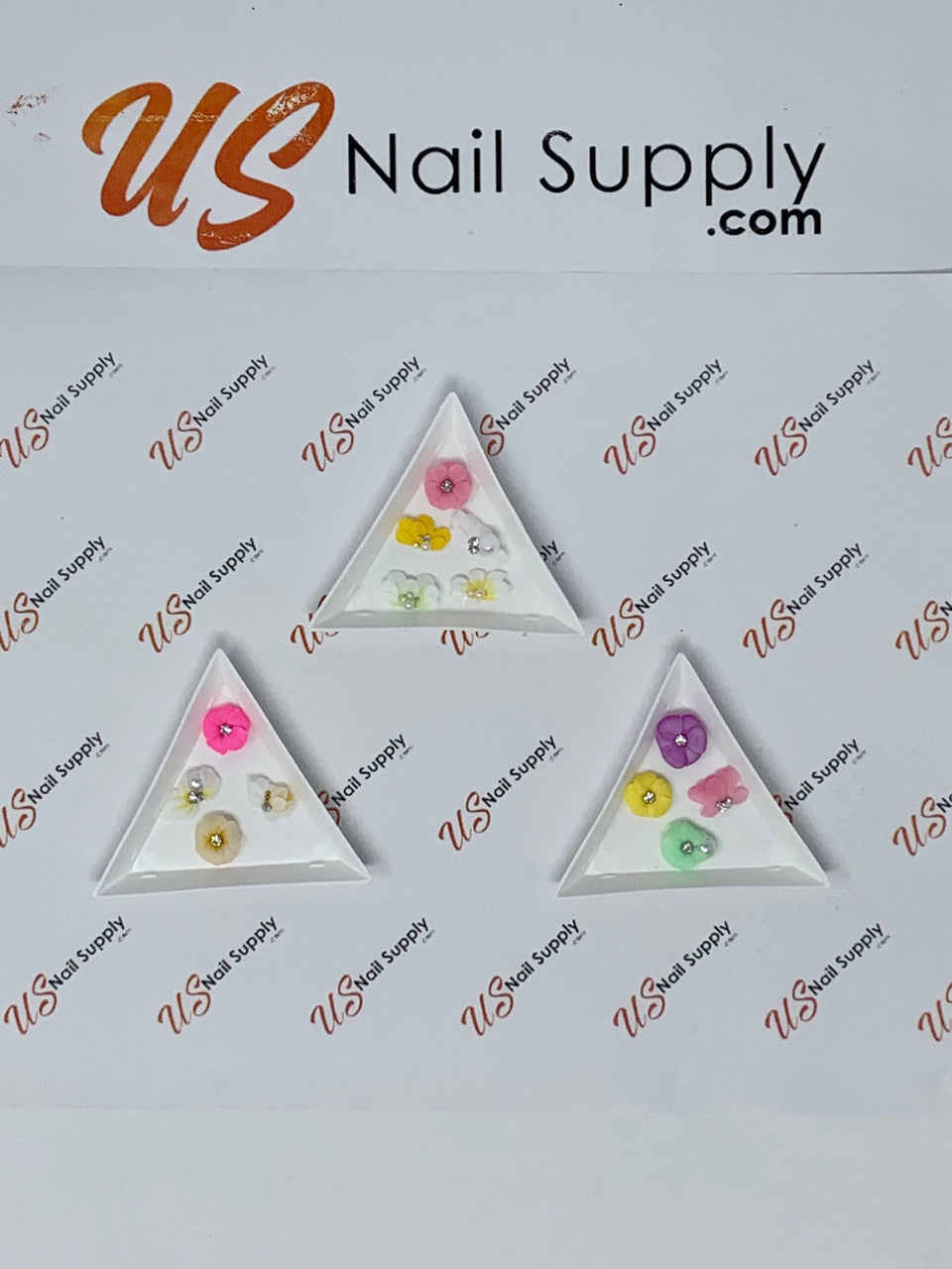 3D Pre Made Acrylic Flower (6 Random Colors - 2 for ea)