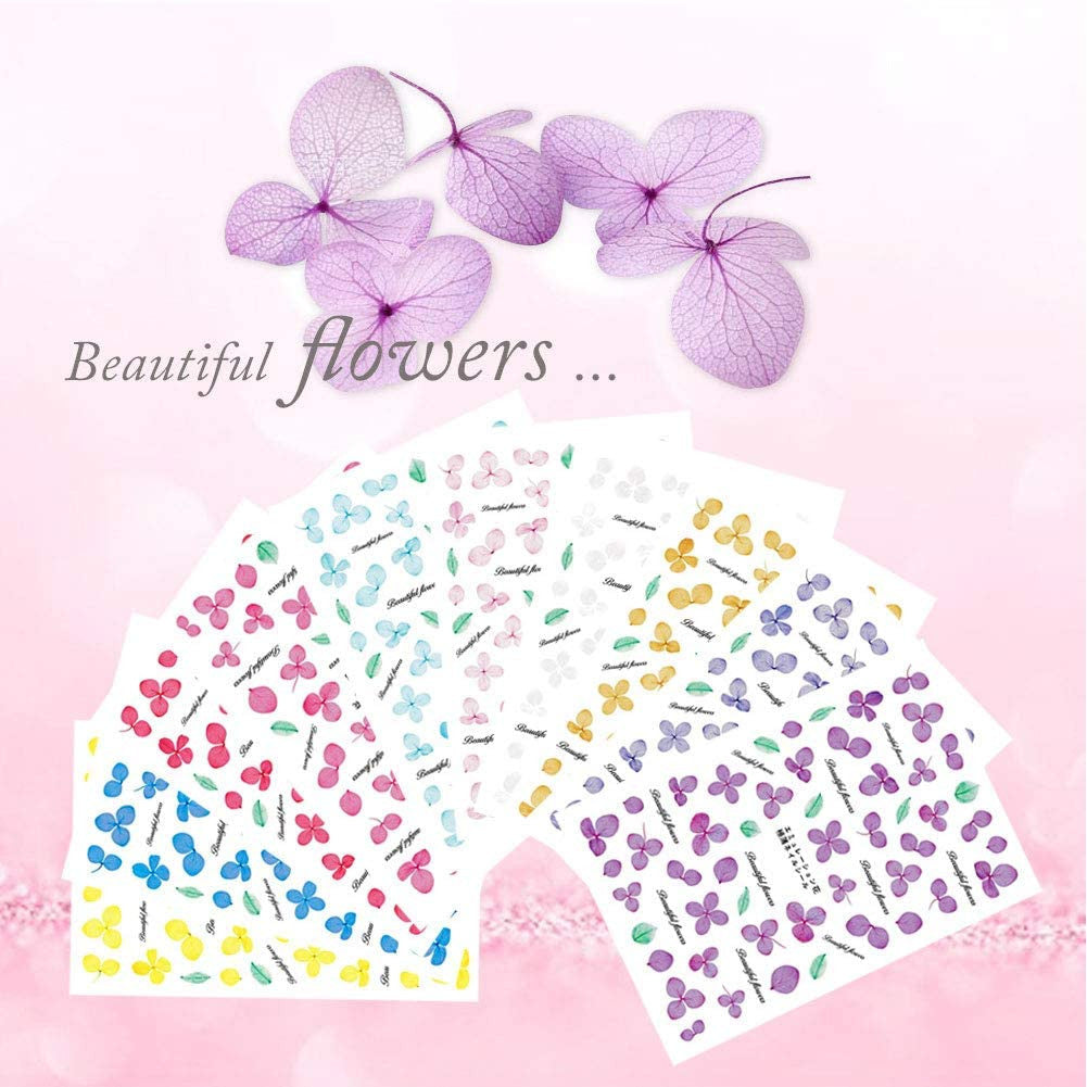 3D FLOWER STICKERS 14PCS/SET XF3022-45