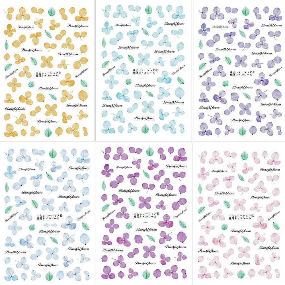 3D FLOWER STICKERS 14PCS/SET XF3022-45