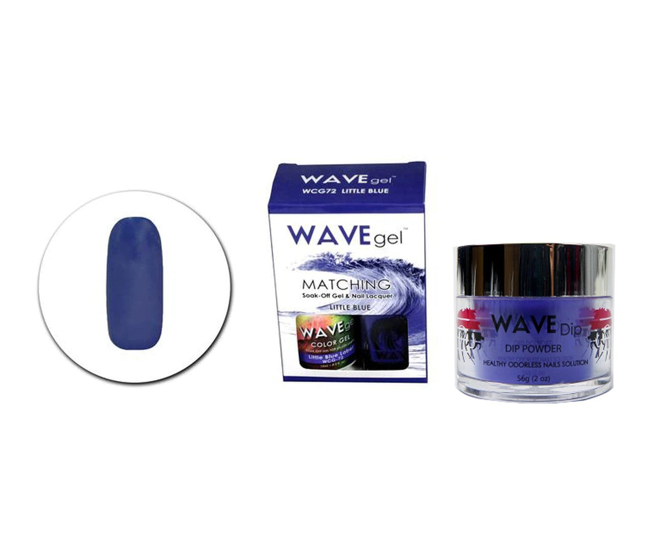 WAVEGEL 3IN1 MATCHING (GEL+LACQUER+DIP) - #72(WCG72) LITTLE BLUE