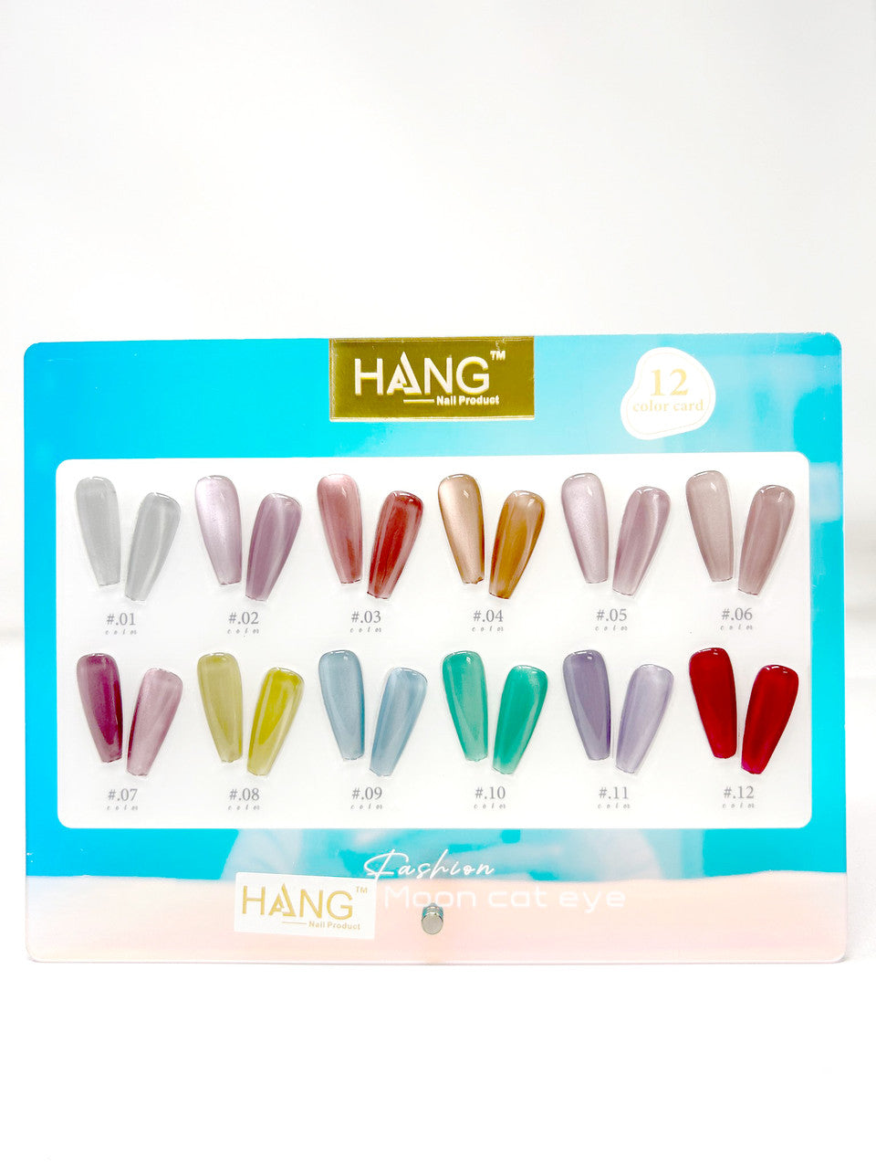 HANG Moon Cateye Gel 12 Colors + Free Sample Tip