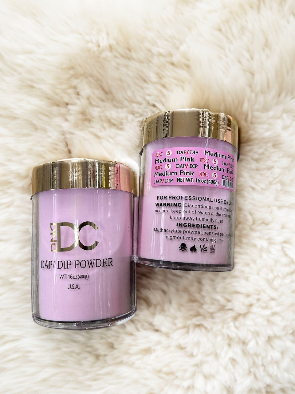 DND DAP DIP REFILL 1LB (16OZ) - MEDIUM PINK
