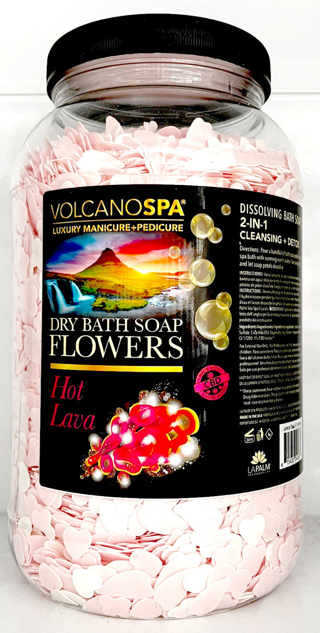 Lapalm Volcano Spa  Dry Bath Soap Flowers 1G - Hot Lava
