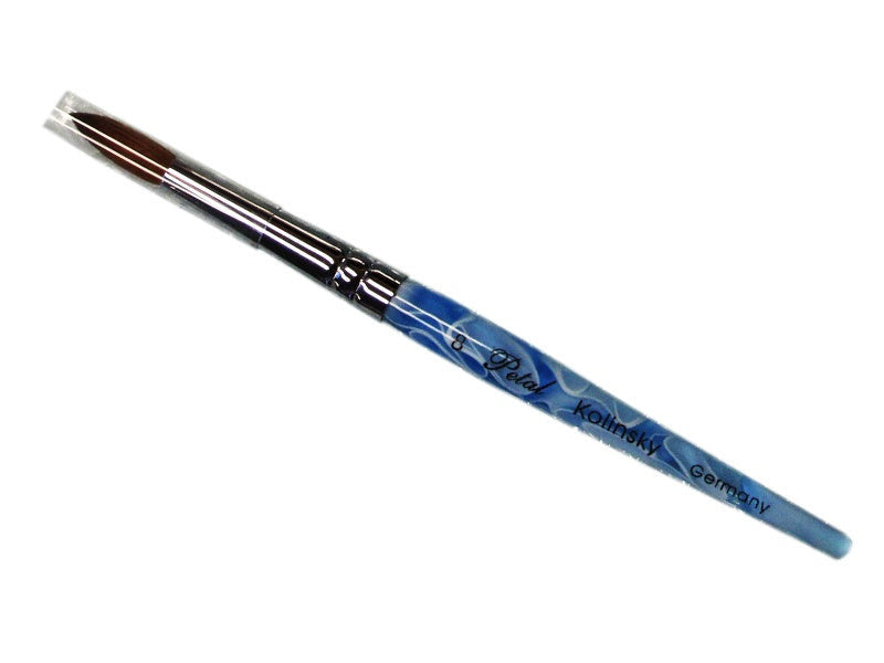 Petal Kolinsky Acrylic Nail Brush Blue Marble #10