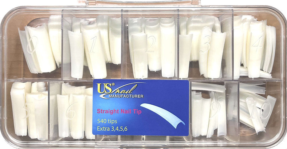 USN - Straight Natural Nail Tip 540 /Box