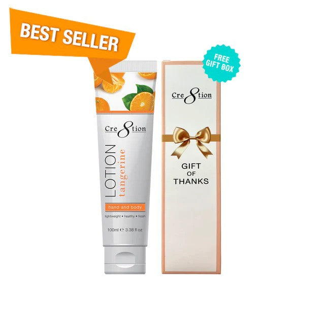 Cre8tion Hand & Body Lotion Tangerine 100ml/3.3oz + Free Gift Box