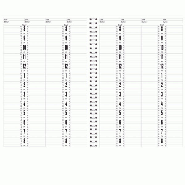 Berkeley Salon Appointment Book - 4 Column 150 pages AB104