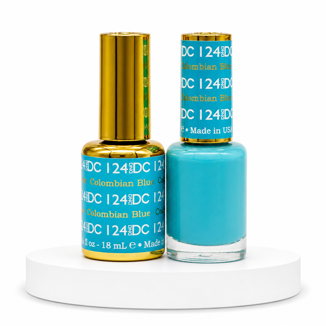 DND DC Duo Gel #124 COLUMBIAN BLUE