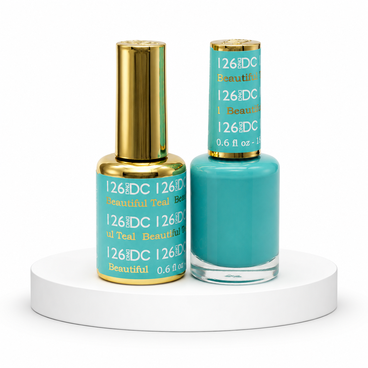 DND DC Duo Gel #126 BEAUTIFUL TEAL