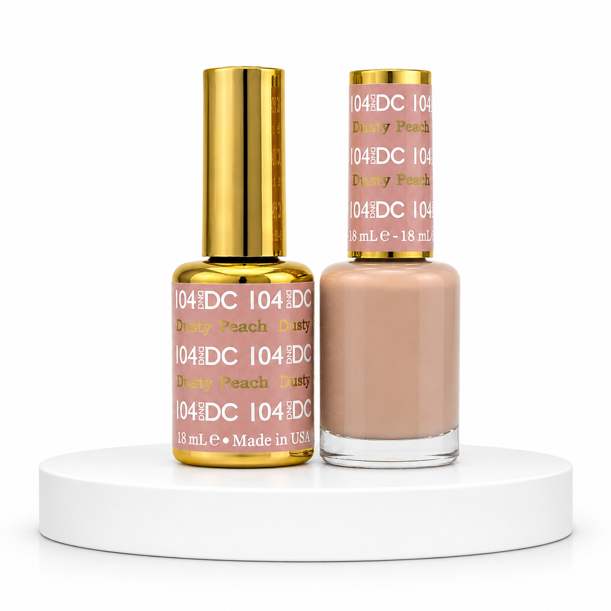 DND DC Duo Gel #104 Dusty Peach