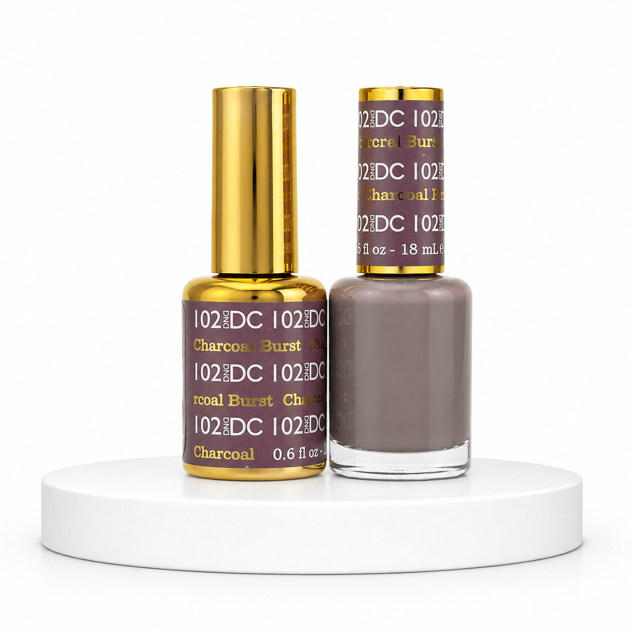 DND DC Duo Gel #102 CHARCOAL BURST
