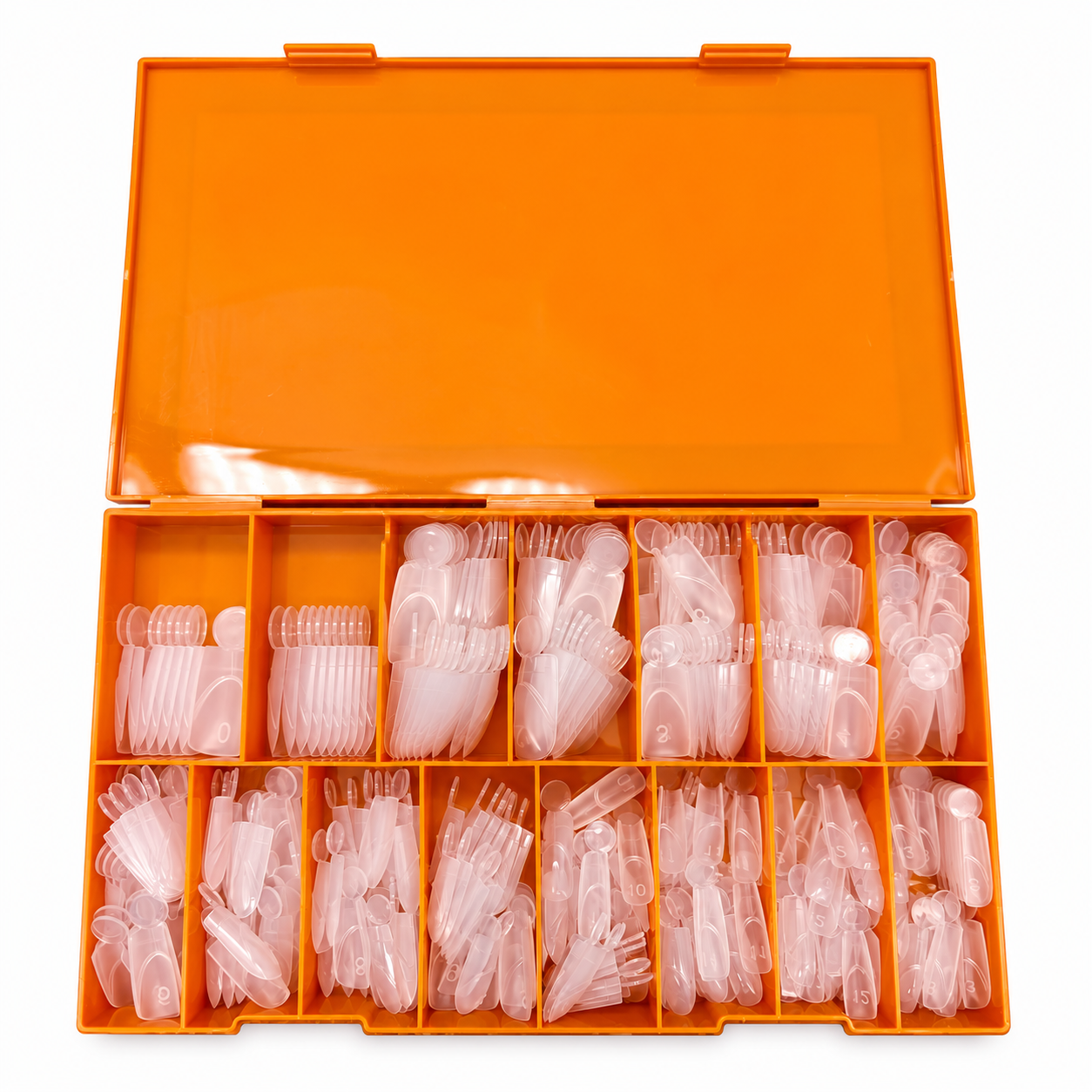 Phoenix Dual Forms tips - Short Coffin Shape - 14 sizes 280pcs/box - #56-2 - FREE Gel Stick For Picking Up Gel