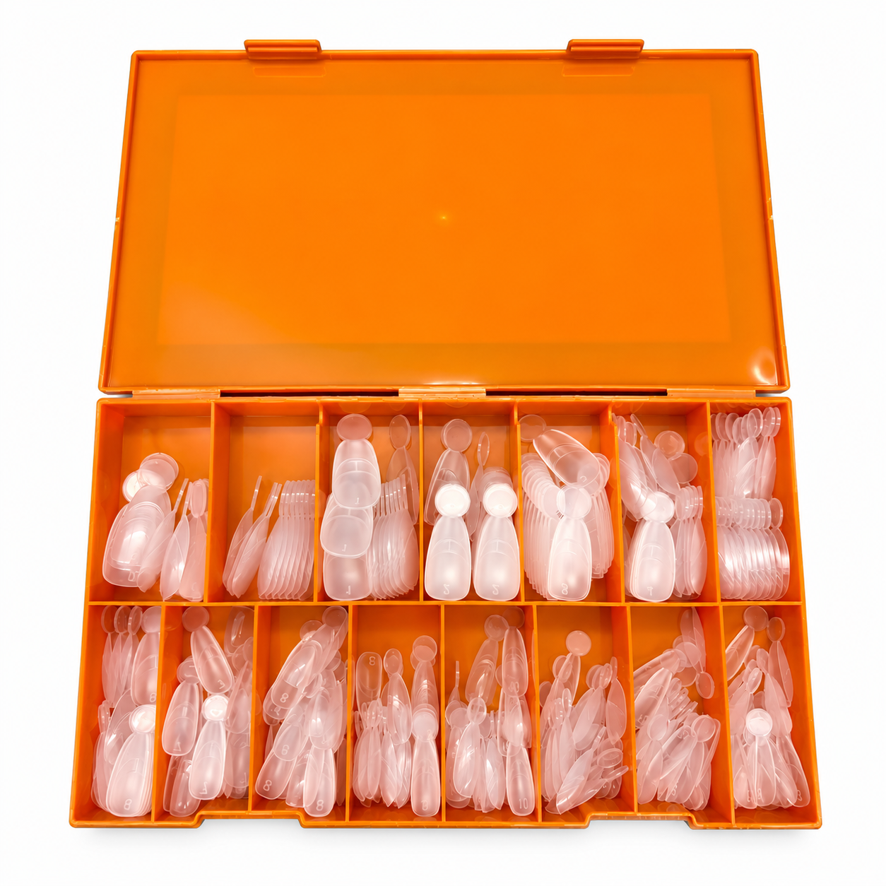 Phoenix Dual Forms tips - Short Almond Shape - 14 sizes 280pcs/box - #57-2 - FREE Gel Stick For Picking Up Gel
