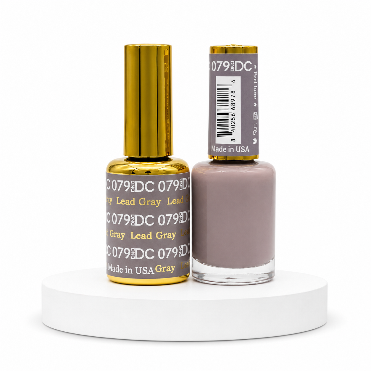 DND DC Duo Gel #079 Lead Gray