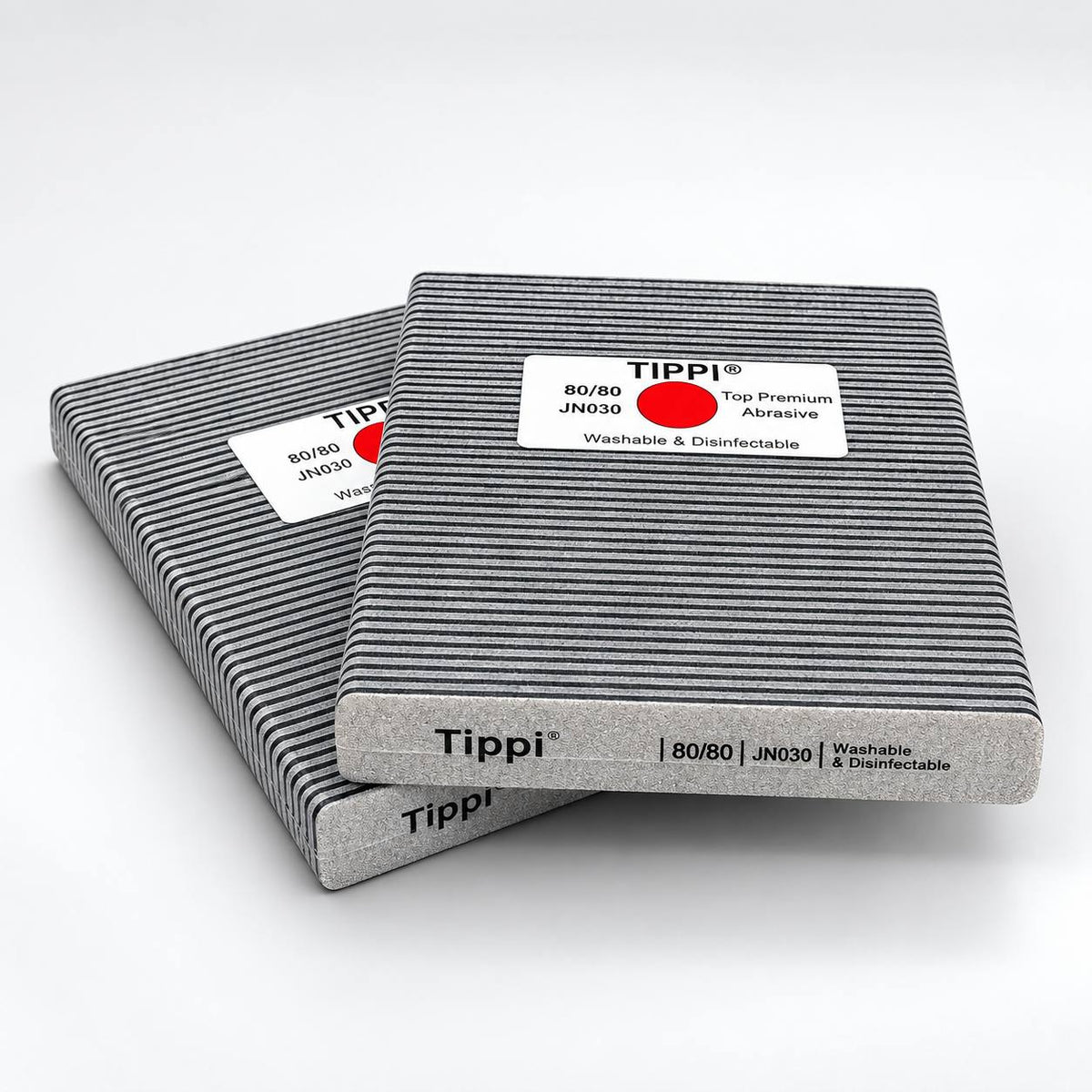 TIPPI TOP PREMIUM (JAPAN) NAIL FILE 80/80 -  WASHABLE & DISINFECTABLE PACK OF 50pcs