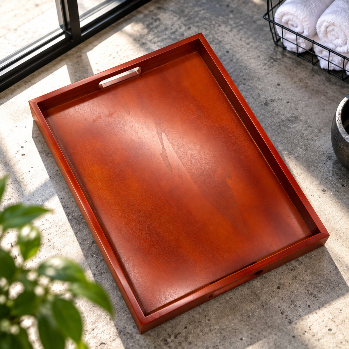 Wooden Pedicure Tray
