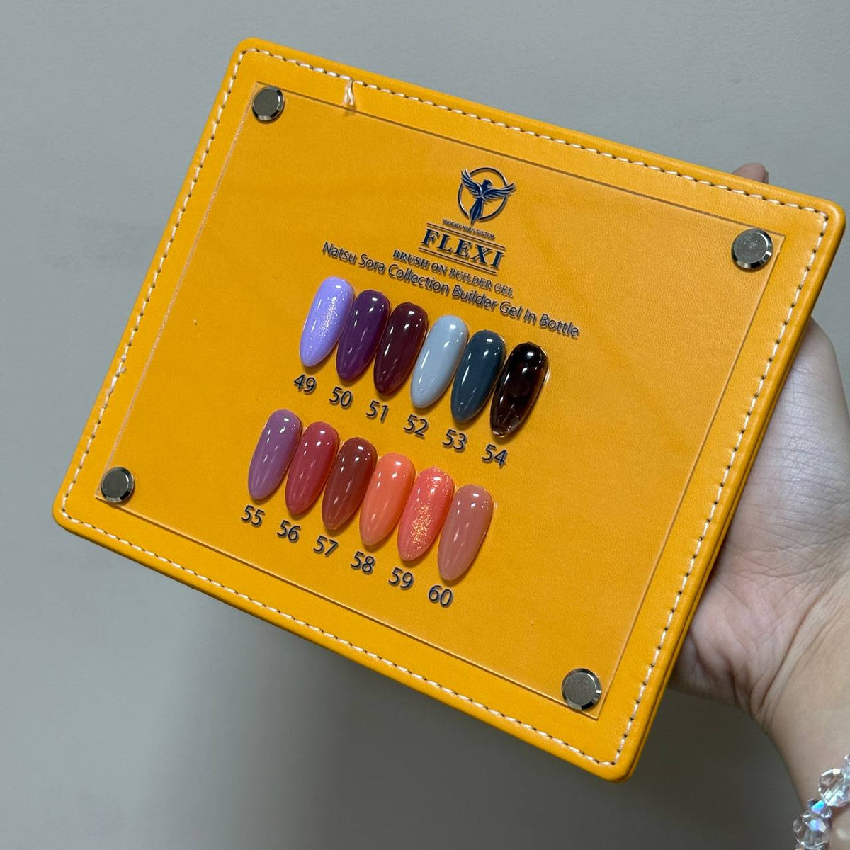 PHOENIX FLEXI Builder Gel (In Bottle) BIAB #49 - #60 colors - 20ml (Included Color Chart) - Natsu Sora Collection