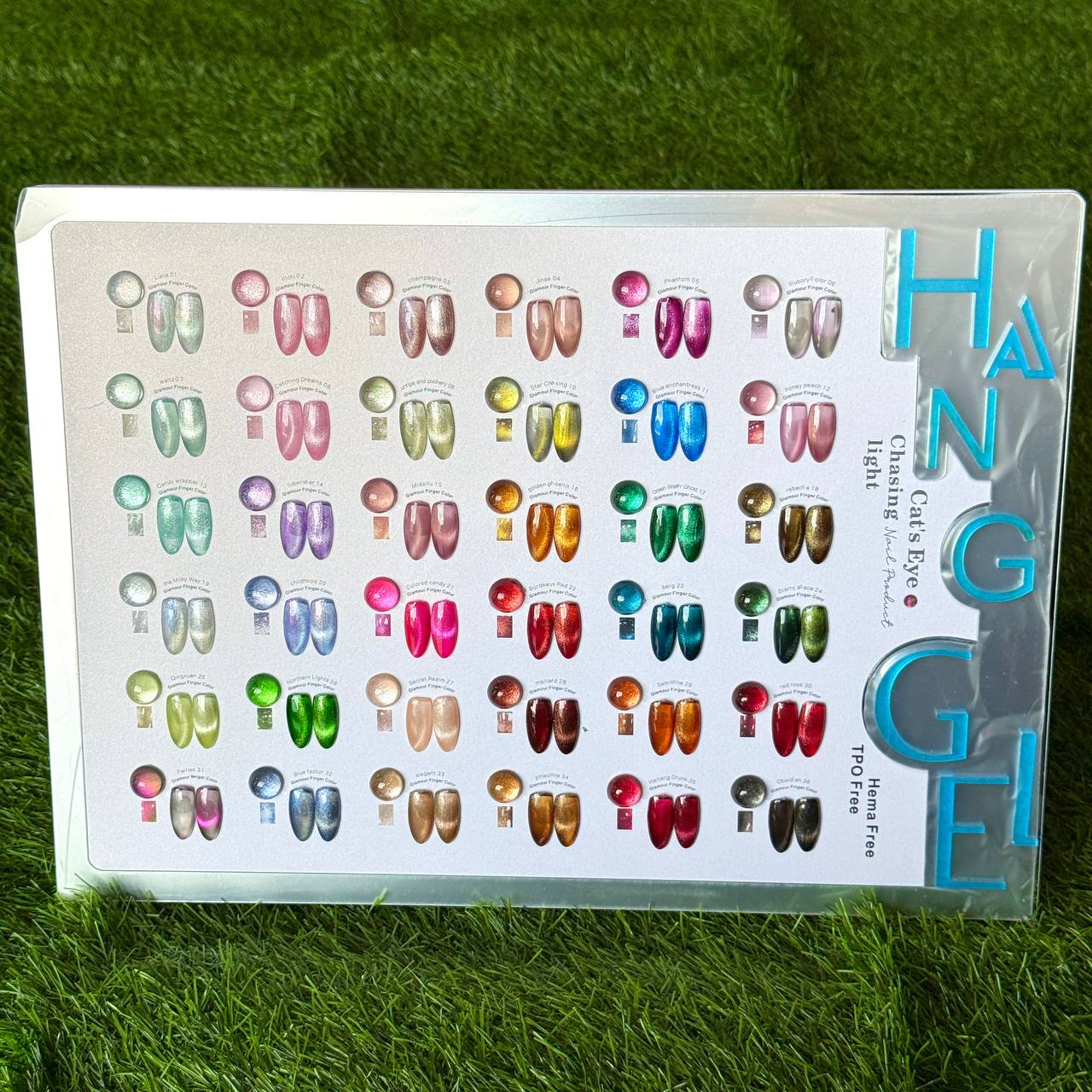 HANG Gel Cateye Chasing Light 36 Colors 18ml + Free Display