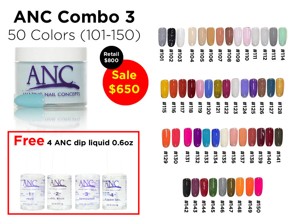 ANC Combo 50 colors 3 (101-150)