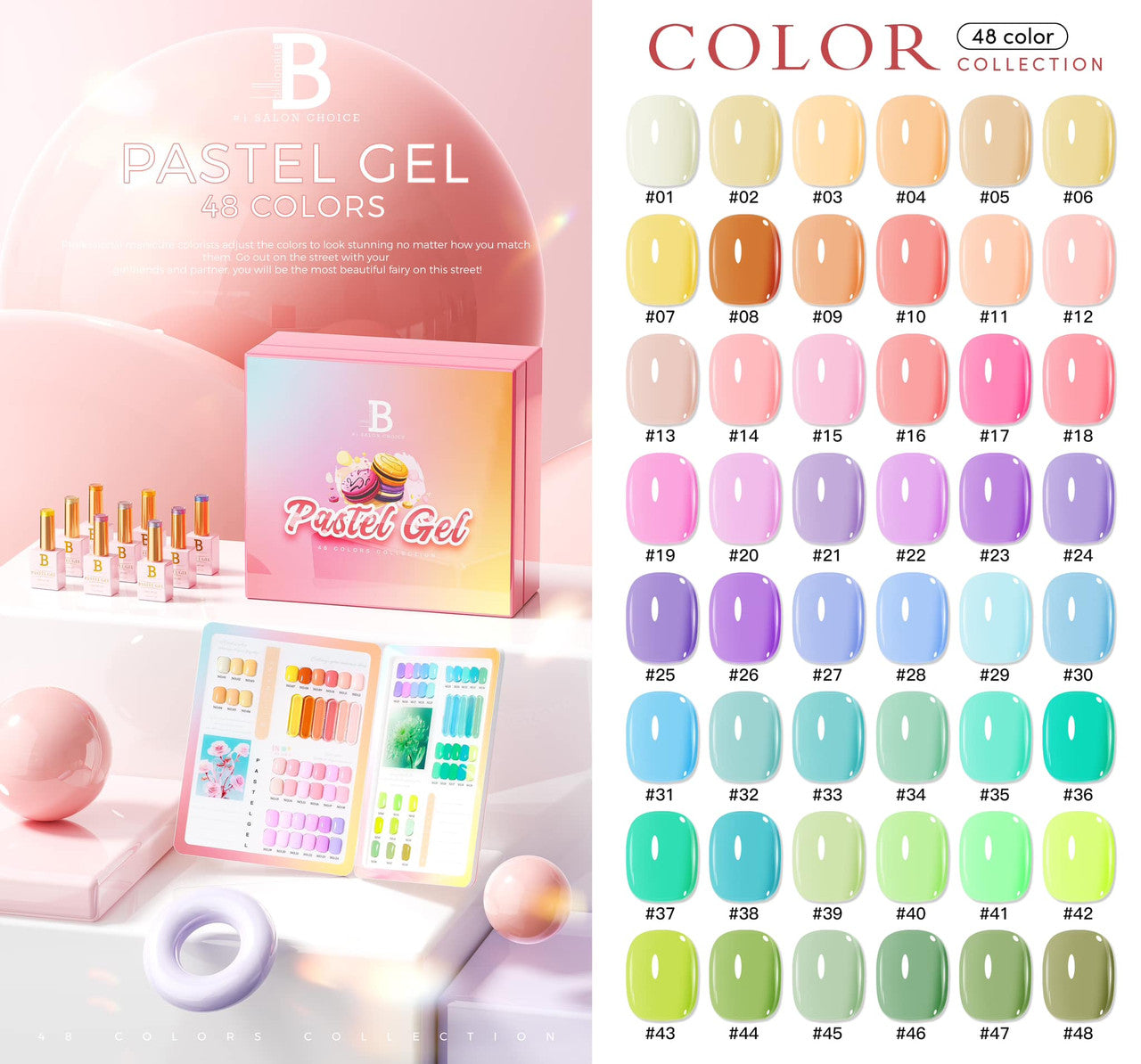 Billionaire Pastel Collection 48 Colors + Free Sample Tip