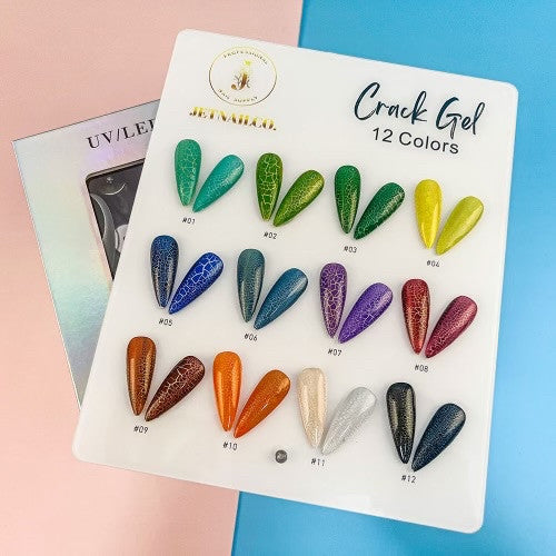 Crack Gel 12 Colors 0.5oz + Free Sample Tip
