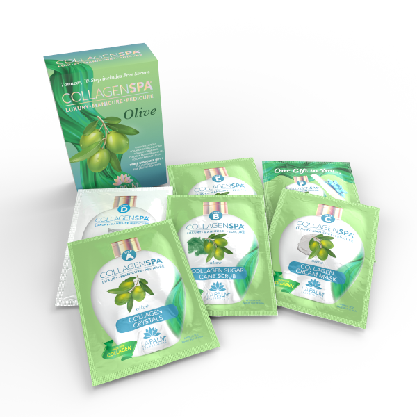 Lapalm Collagen Spa 10 Step with Pedi Kit - Olive