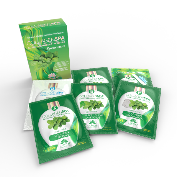 Lapalm Collagen Spa 10 Step with Pedi Kit - Spearmint