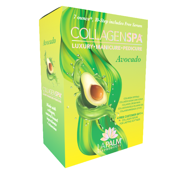 Lapalm Collagen Spa 10 Step with Pedi Kit - Avocado