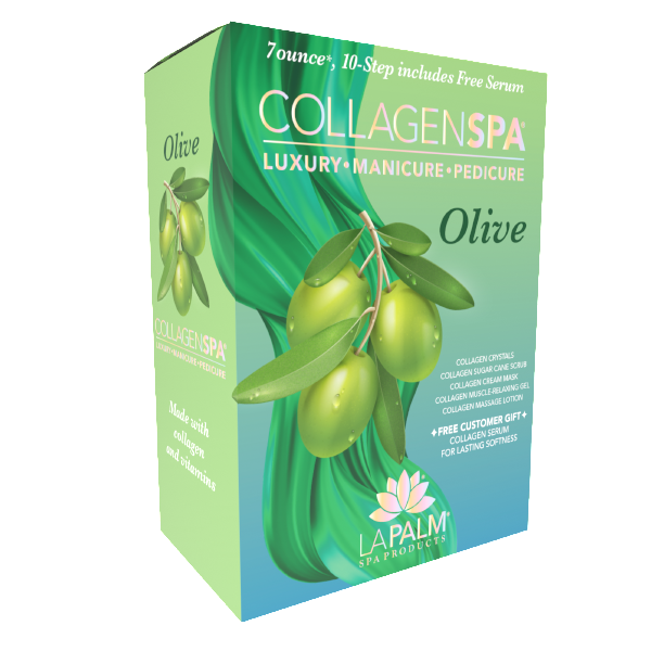 Lapalm Collagen Spa 10 Step with Pedi Kit - Olive
