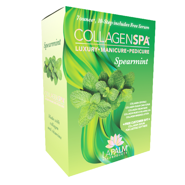 Lapalm Collagen Spa 10 Step with Pedi Kit - Spearmint