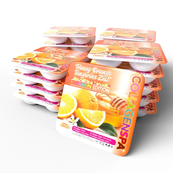 CollagenSpa® 4 Step Pedi Tray Honey Orange Tangerine Zest