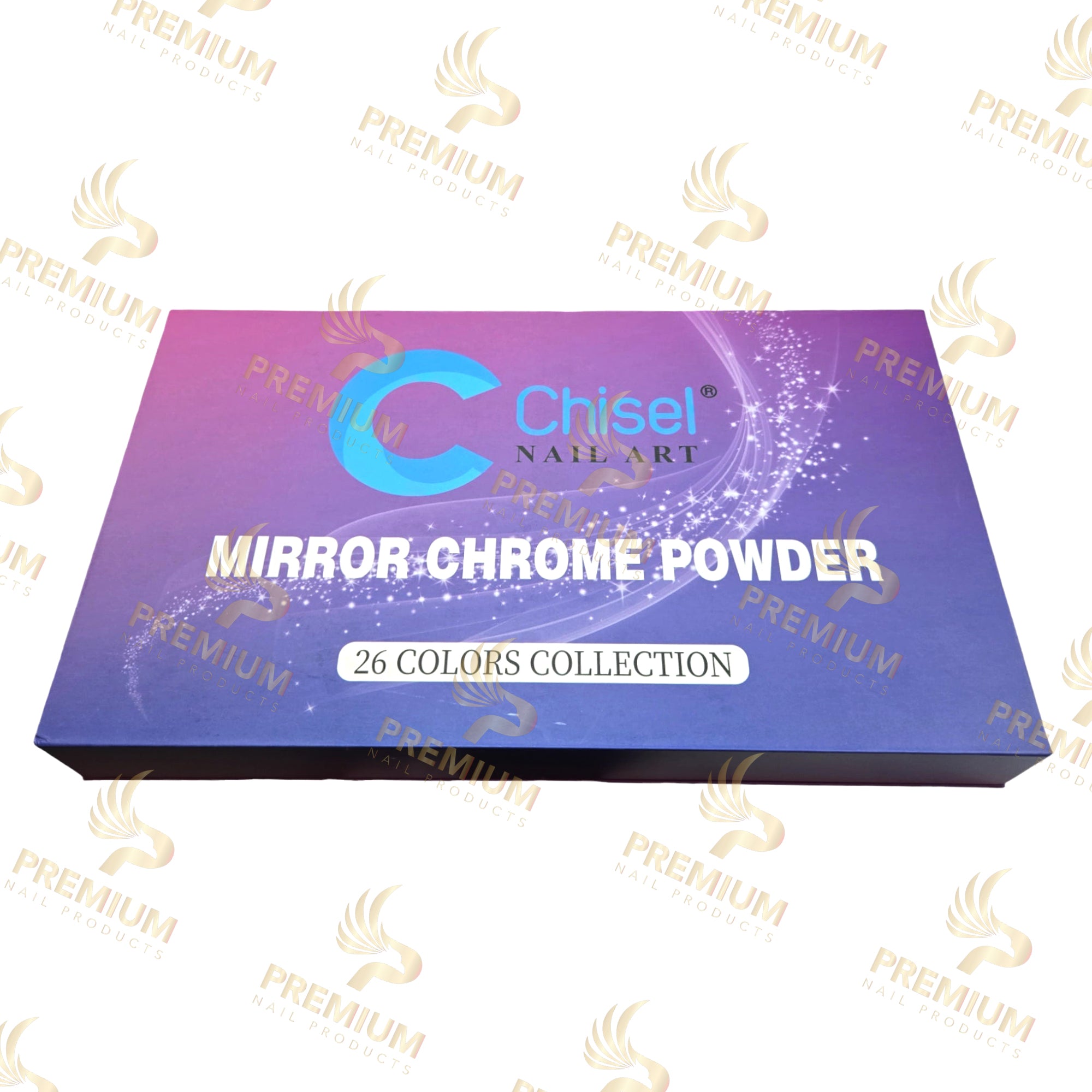 Chisel Mirror Chrome - Kit 26 Colors + (Free 1 Black Diamod Top & 1 Stickey Base)