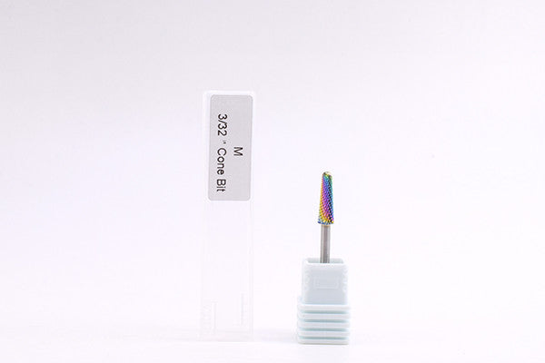Under Nail Cleaner Cone Bit 3/32 - Medium (Rainbow)