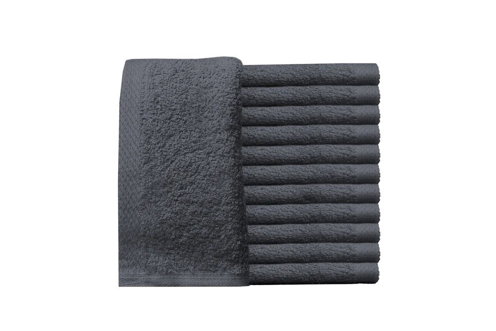 PROTEX Luxe3 Granite Grey Towel 29x16 ,12 pcs