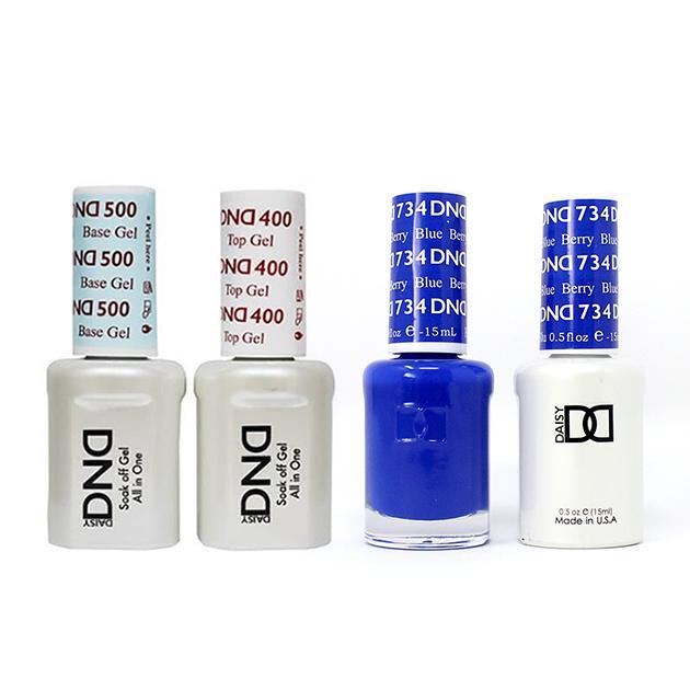 DND - Gel & Lacquer Combo - Berry Blue - #734