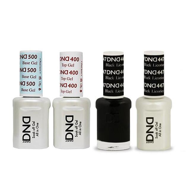 DND - Gel & Lacquer Combo - Black Licorice - #447