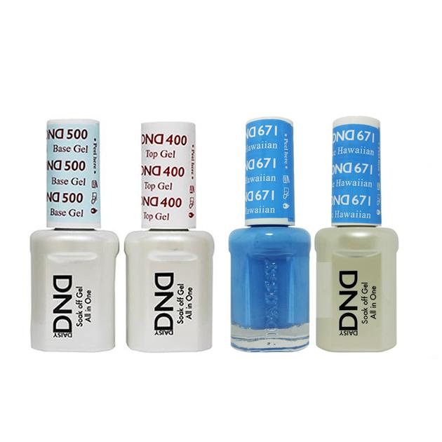 DND - Gel & Lacquer Combo - Blue Hawaiian - #671