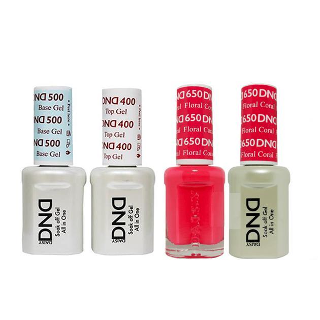 DND - Gel & Lacquer Combo - Floral Coral - #650