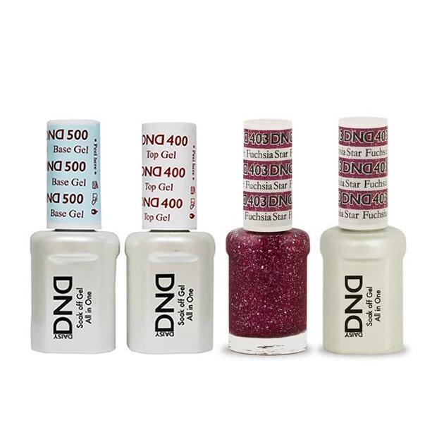 DND - Gel & Lacquer Combo - Fuchsia Star - #403