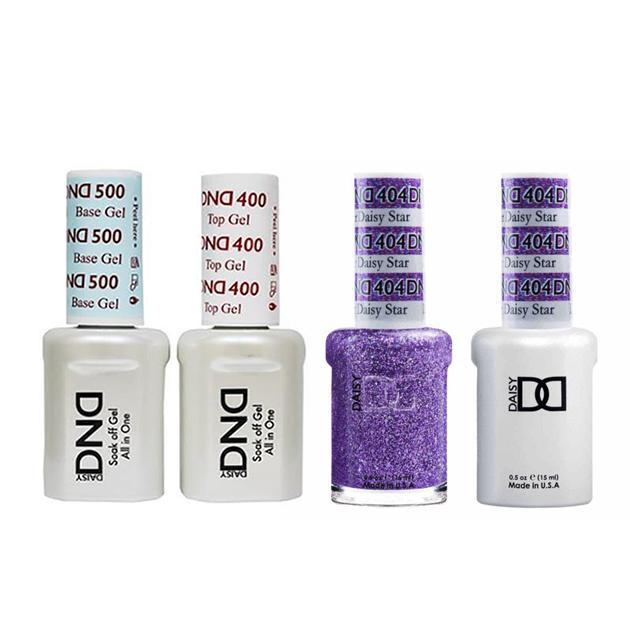 DND - Gel & Lacquer Combo - Lavendar Daisy Star - #404