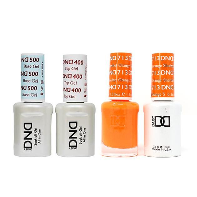 DND - Gel & Lacquer Combo - Orange Sherbet - #713