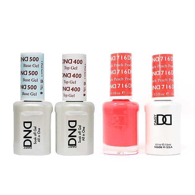 DND - Gel & Lacquer Combo - Peach - #716