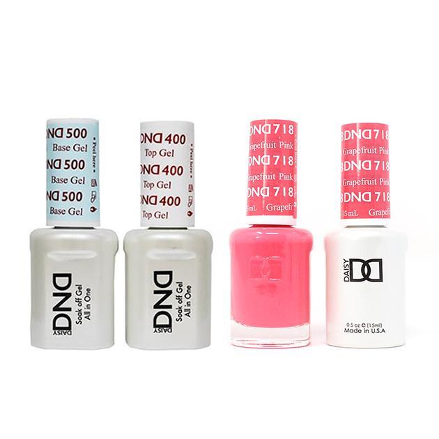 DND - Gel & Lacquer Combo - Pink Grapefruit - #718