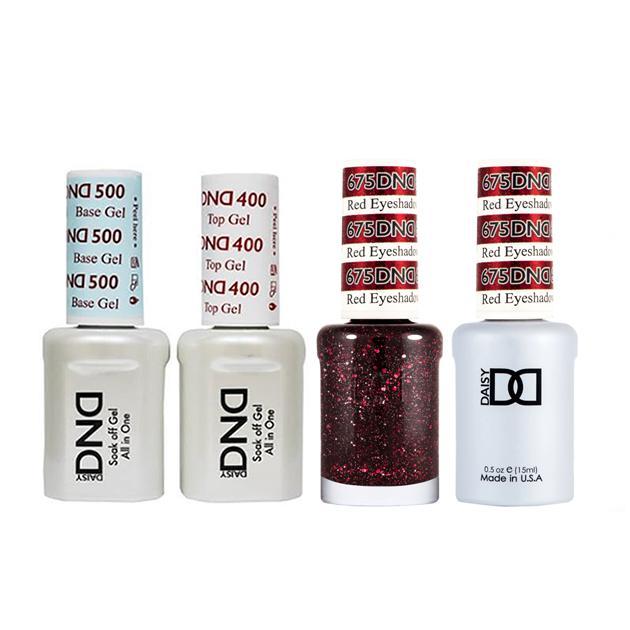 DND - Gel & Lacquer Combo - Red Eyeshadow - #675