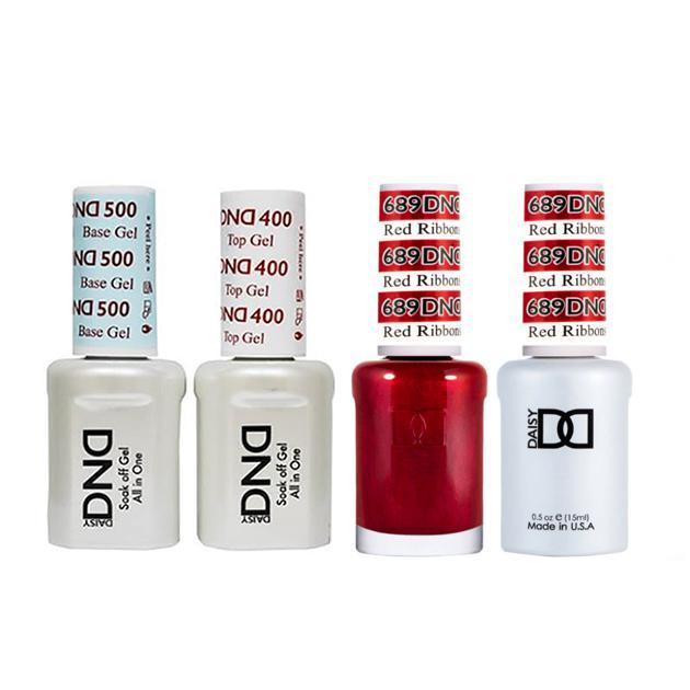 DND - Gel & Lacquer Combo - Red Ribbons - #689