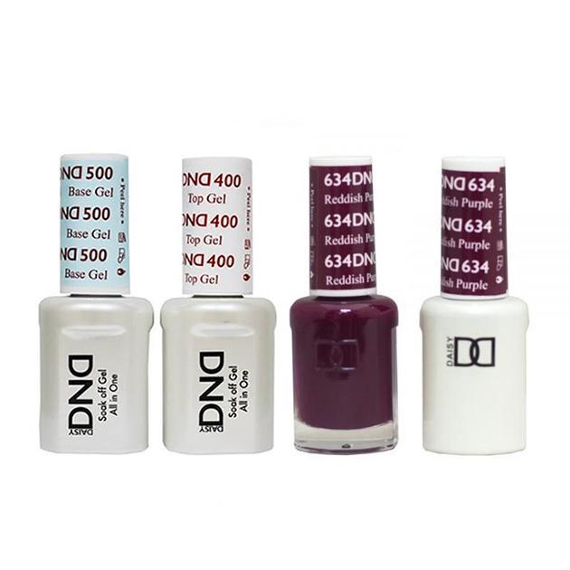 DND - Gel & Lacquer Combo - Reddish Purple - #634