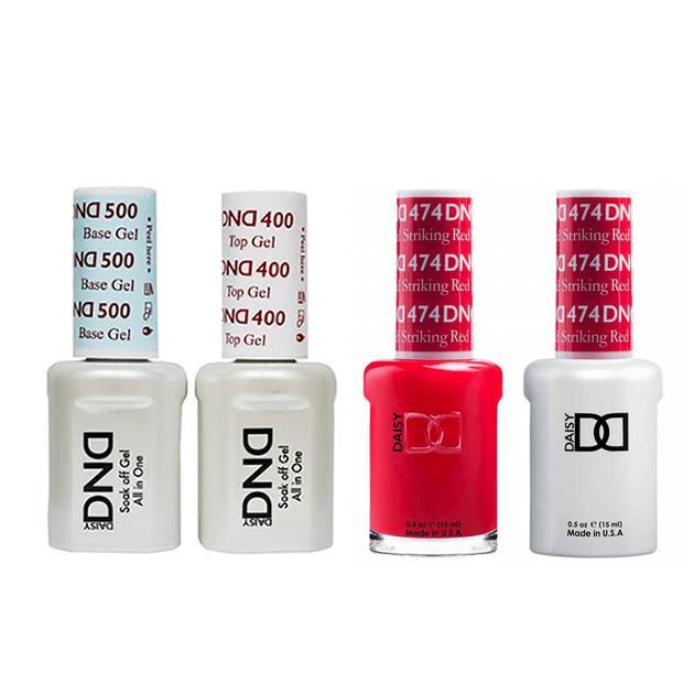 DND - Gel & Lacquer Combo - Striking Red - #474