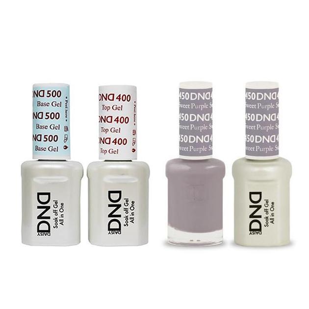 DND - Gel & Lacquer Combo - Sweet Purple - #450